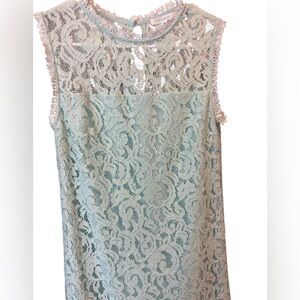 Lucy Paris Lace Dress in Tiffany Blue